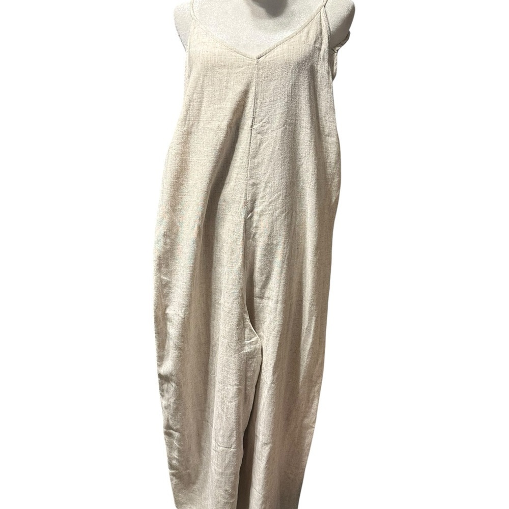 Shinestar Beige Linen Fabric